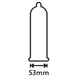 Secura Condoms Préservatifs perlés en latex Extra Fun 53mm x48